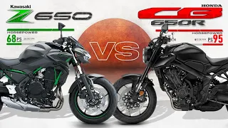 2023 Kawasaki Z650 vs Honda CB650R  ┃ Best 650cc Naked Bike