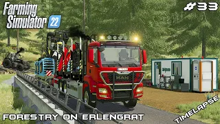 Transporting EQUIPMENT to the new PARCEL | Forestry on ERLENGRAT | Farming Simulator 22 | Episode 33