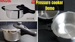 How to use Pressure cooker | Morphy Richards Pressure cooker demo in English
