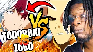 TODOROKI VS ZUKO RAP BATTLE | RUSTAGE ft. Zach Boucher (REACTION)