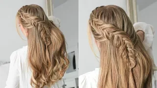 Half Up Dutch Fishtail Braid | Missy Sue