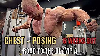 CHEST Workout & POSING (6 Weeks Out) | Road to the Olympia 2022