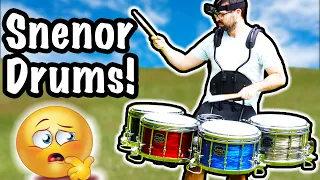 I made a set of TENOR DRUMS out of SNARE DRUMS! (snenor drums)