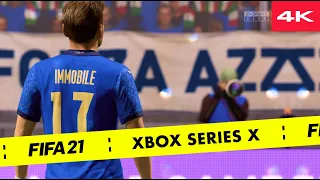 FIFA 21 | EURO 2020 Final Italy vs England Gameplay | Xbox Series X | 4k 60 fps