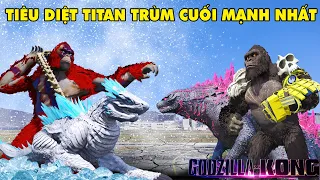 GTA 5 GODZILLA X KONG Kết Hợp Tiêu Diệt TITAN Trùm Cuối Mạnh Nhất Trái Đất Rỗng SHIMO Và SCAR KING