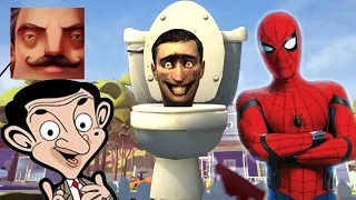 Hello Neighbor - New Secret Neighbor Skibidi Toilet Mr Baan Aaron Spider-Man History Gameplay