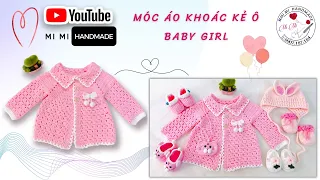 #279 Móc Áo Khoác Kẻ Ô Cho Bé Từ Sơ Sinh Đến 5-6 Tuổi | Chia Size Cổ Vuông Chi Tiết | Mimi Handmade