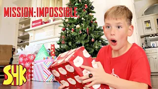 Spy Kids Christmas Present Mission Impossible! SuperHeroKids Funny Family Videos