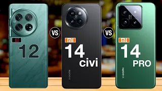 OnePlus 12 Vs Xiaomi 14 Civi Vs Xiaomi 14 Pro