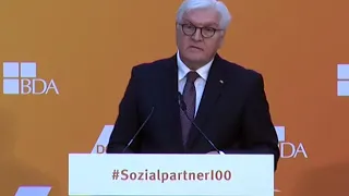 100 Jahre Sozialpartnerschaft - Festrede Bundespräsident Frank-Walter Steinmeier