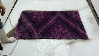 The crime of flood and mud! The super hard washing of shagi (wool) asmr rugs is satisfying clean