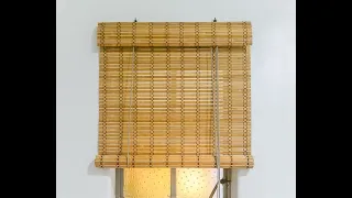 HOW TO RESTRING ROLL-UP BAMBOO BLINDS
