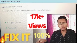 Windows is not genuine Fix it 100% working without Software  slui