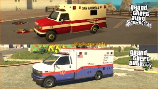 GTA San Andreas vs GTA 5 (Ambulance Comparison)