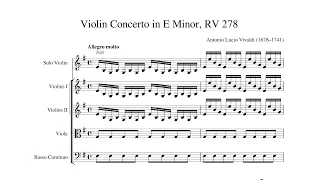 Vivaldi: Violin Concerto In E Minor, RV 278: I-III (Venice Baroque Orchestra, Giuliano Carmignola)