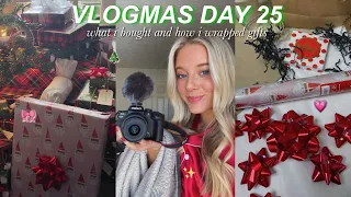 VLOGMAS DAY 25 | what i gifted my friends and family + wrapping their gifts! ❤️🎁