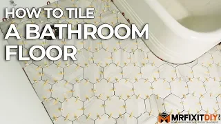 How to Tile a Bathroom Floor | DIY Bathroom Remodel