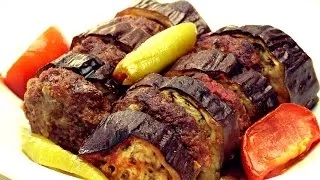 Eggplant Kebab Recipe - Easy Baked Turkish Shish Kebab