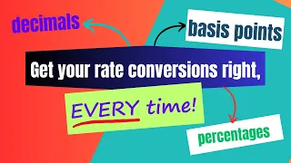 Say Goodbye to Rate Confusion! Basis Points, Percentages & Decimals Demystified