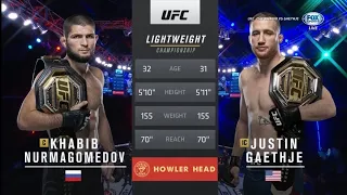 ХАБИБ НУРМАГОМЕДОВ - ДЖАСТИН ГЕЙДЖИ. ПОЛНЫЙ БОЙ UFC 254