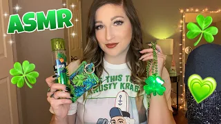 ASMR | Green Themed Items | Fast Tapping, Scratching, & Whispers