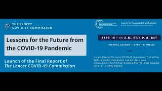 The Lancet COVID-19 Commission Report Launch