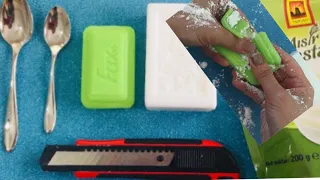 How to make soap box with starch? Crunchy ASMR