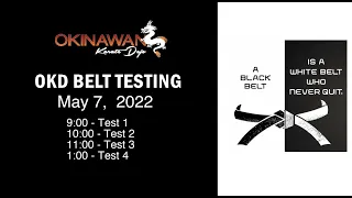 Belt Testing - May 7,  2022