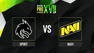 Spirit vs. NaVi - Map 2 [Nuke] - ESL Pro League Season 17 - Lower bracket