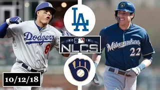 Los Angeles Dodgers vs Milwaukee Brewers Highlights || NLCS Game 1 || October 12, 2018