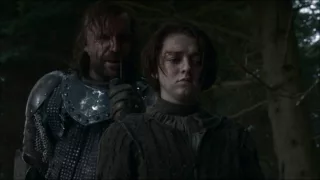 Arya Stark kills her first man  - Valar Morghulis