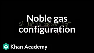 Noble gas configuration | Electronic structure of atoms | Chemistry | Khan Academy