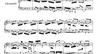J. S. Bach: Partita n.º 2 en Do menor, BWV 826. II- Allemande. Partitura. Audición.