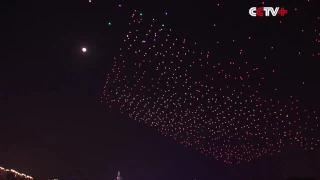 В Китае установили новый мировой рекорд, запустив в небо 1000 дронов
