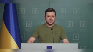 Зеленський  14 день війни  Сьогодні день народження Тараса Шевченка  «Борітеся#Украина#Зеленський