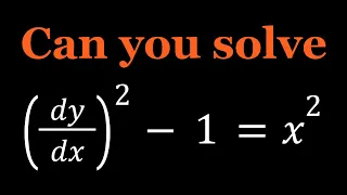 Solving A Differential Equation | Two Methods