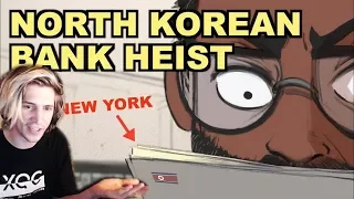 xQc Reacts The $1,000,000,000 North Korean Bank Heist by Kento Bento