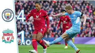 Man City vs Liverpool 4-1 - All Goals and Highlights - 2023 HD