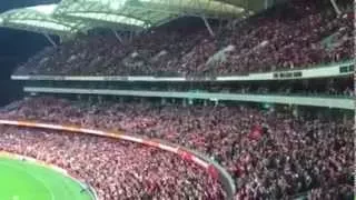 53,008 sing You'll Never Walk Alone Liverpool 2015 Adelaide Oval