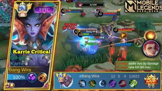 SESADIS INIKAH DAMAGE KARRIE CRITICAL ! LESLEY PUN SAMPAI TIDAK HABIS PIKIR DENGAN DAMAGENYA - MLBB