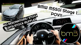 BMW M550i Stage 1 POV (NO TALKING - HEADPHONES RECOMMENDED)(Bootmod3)