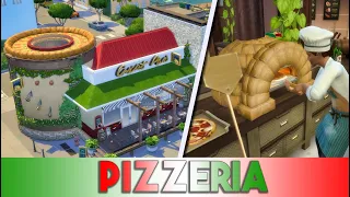 I Made REAL Pizzeria 🍕 In Sims 4! | NO CC | Sims 4 Home Chef Hustle stuff pack | sims 4 speed build