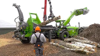 Amazing Modern Wood Chipper Machines Technology, Fastest Huge Tree Shredder Machines Working