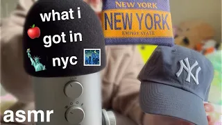 ASMR~ NYC haul + whisper ramble🩵✈️