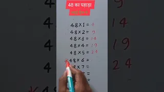 48 ka pahada | magic table tricks | maths tricks #shorts #shortsfeed #akhileshsir