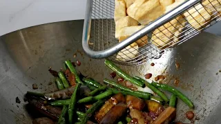 Stir Fried Tofu and String Beans