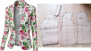 Sewing Tutorial |How to sew Women's Jacket/Blazer |Notched-collar Jacket