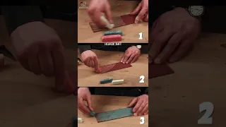 Did you know how to apply the polishing compound on your strop? #woodcarving #woodworking