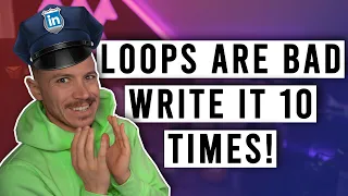 "Don't Use Loops, They Are Slow! Do This Instead" | Code Cop #011