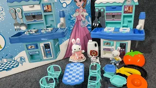11 Satisfying Minutes Unboxing the Blue Mini Kitchen Toy Set ASMR| Review Toys| Cute toys